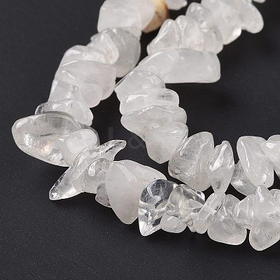 Natural Quartz Crystal Chips Beads Strands F019-2-1