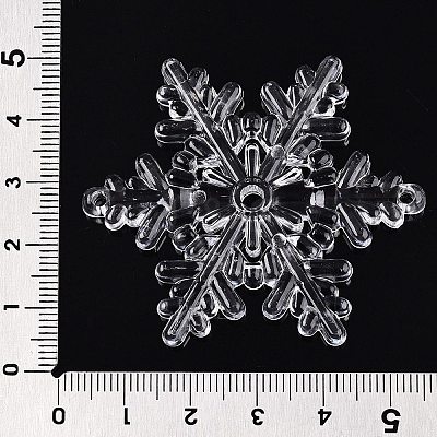 Transparent Acrylic Connector Charms TACR-T028-07A-1