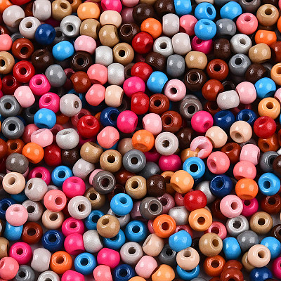 Baking Paint Glass Seed Beads SEED-N007-02G-1