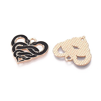Halloween Theme Alloy and Enamel Pendants ENAM-T021-30F-02-1