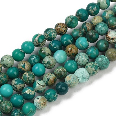 Dyed Natural Regalite/Imperial Jasper/Sea Sediment Jasper Beads Strands X-G-B124-C04-07-1
