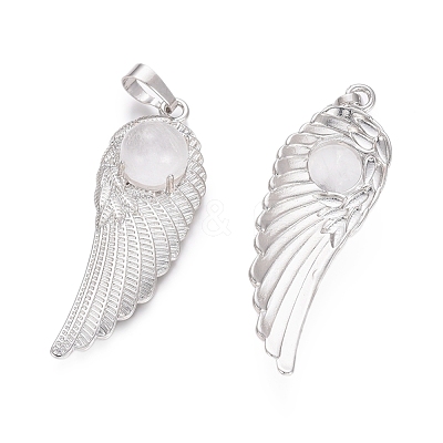 Natural Quartz Crystal Pendants G-L512-P06-1