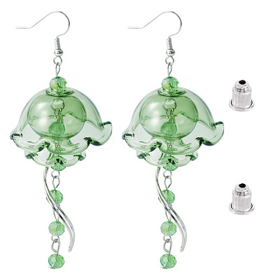 Brass Dangle Earring EJEW-TAC00022-1