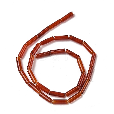 Natural Red Agate(Dyed & Heated) Beads Strands G-H087-H02-01B-1