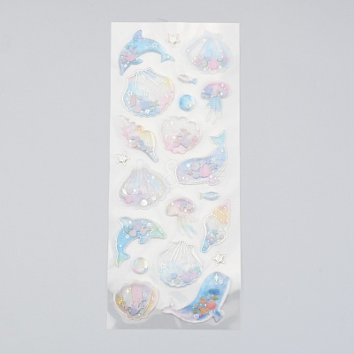 Epoxy Resin Sticker X-DIY-B009-06A-1