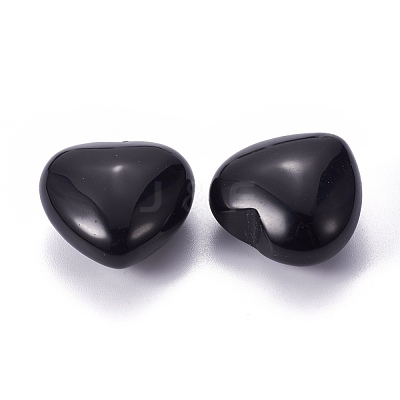 Natural Obsidian Heart Love Stone G-I219-05A-1