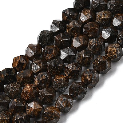 Natural Bronzite Beads Strands G-Z119-A30-01-1