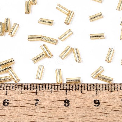 Tube Glass Bugle Beads X-SEED-R011-22-1