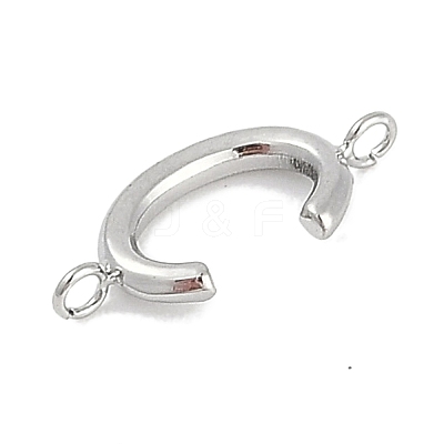 304 Stainless Steel Letter Connector Charms STAS-M108-01P-03-1