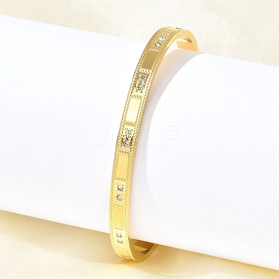 304 Stainless Steel Cuff Bangles BJEW-P348-02F-G-1