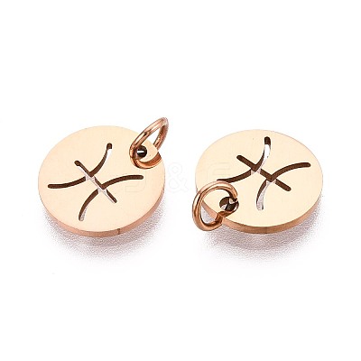 304 Stainless Steel Charms STAS-Q201-T445-12R-1