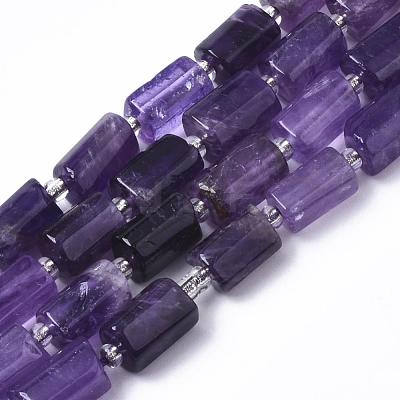 Natural Amethyst Beads Strands G-S345-8x11-004-1
