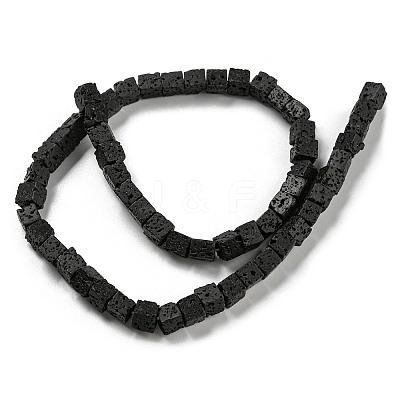 Natural Lava Rock Beads Strands G-C084-E08-01-1