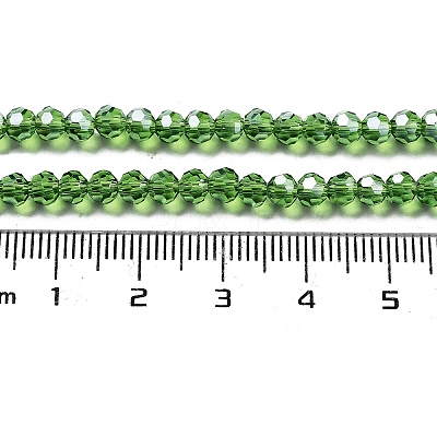 Electroplate Transparent Glass Beads Strands EGLA-A035-T3mm-A11-1