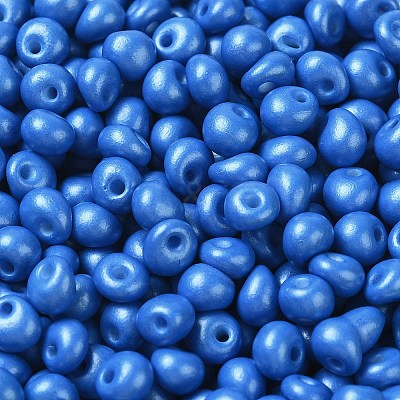 6/0 Opaque Baking Paint Glass Seed Beads SEED-M012-02A-03-1