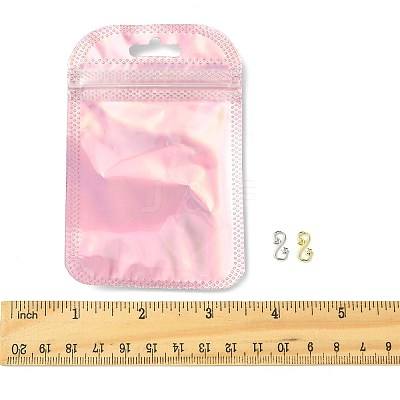 4Pcs 2 Colors Brass S-Hook Clasps KK-FS0001-75-1