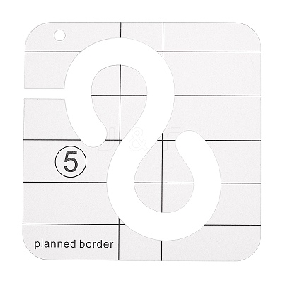Transparent Acrylic Sewing Template DIY-GF0002-86-1