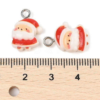 Christmas Theme Opaque Resin Pendants RESI-S08-02H-1