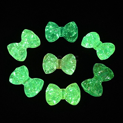Luminous & UV Plating Transparent Acrylic Beads MACR-L015-13-1
