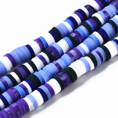 Handmade Polymer Clay Beads Strands CLAY-N008-010-H48-1