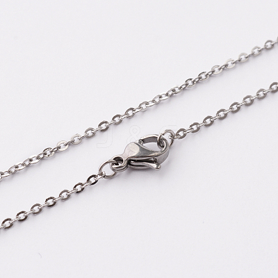 Tarnish Resistant 304 Stainless Steel Cable Chain Necklaces STAS-O056-12-1