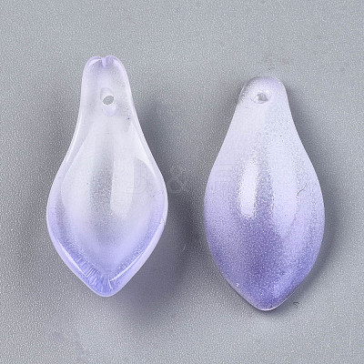 Two Tone Spray Painted Glass Pendants GLAA-N042-001A-D06-1