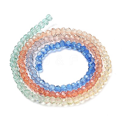 Transparent Painted Glass Beads Strands DGLA-A034-T2mm-A02-1