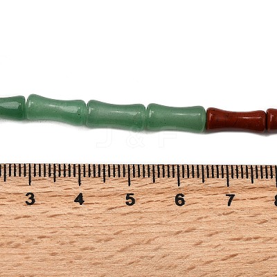 Natural Rose Quartz & Green Aventurine & Red Jasper & Indian Agate & Quartz Crystal Beads Strands G-F801-D-01-1