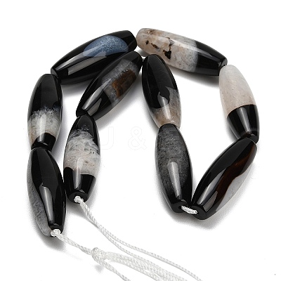 Natural Agate Beads Strands G-L654-G20-01B-1