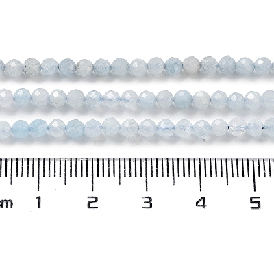 Natural Aquamarine Beads Strands G-J400-E18-01-1