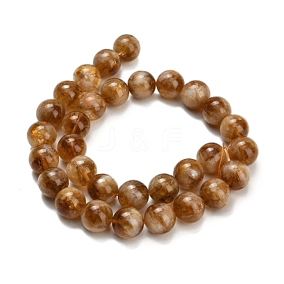 Heated Natural Citrine Beads Strands G-L642-B17-12mm-1
