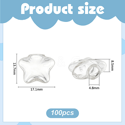 Clear Glass Bottles for Bead Containers AJEW-WH0596-151A-1