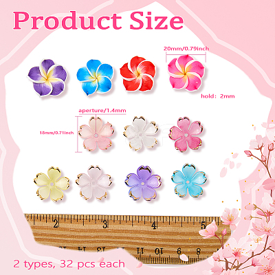 64Pcs Acrylic Bead Caps OACR-ME0001-41-1