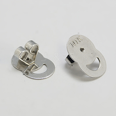 Brass Ear Nuts KK-E290-P-1