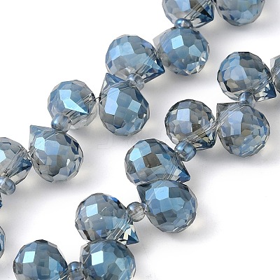 Electroplate Glass Beads Strands EGLA-D030-17L-1