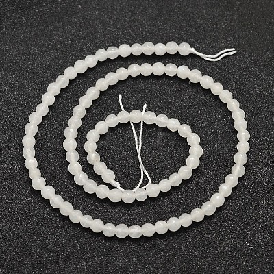 Natural Malaysia Jade Bead Strands G-A147-4mm-A04-1