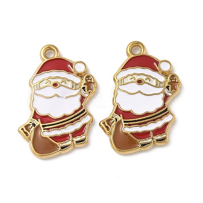 304 Stainless Steel Enamel Pendants STAS-L300-012G-30-1