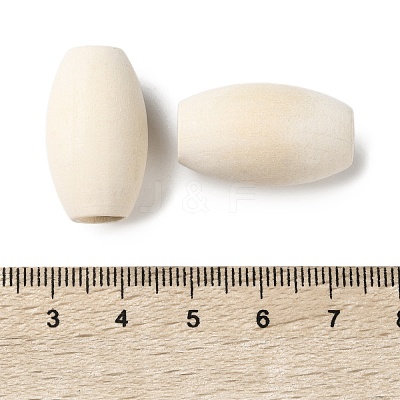 Wooden European Beads WOOD-A029-02-1