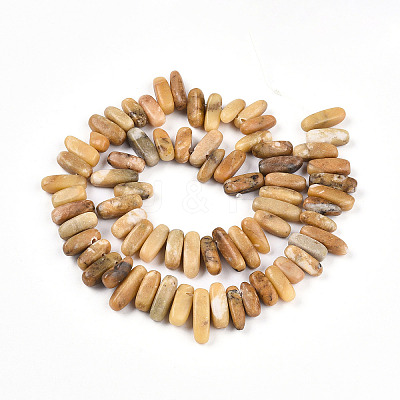 Natural Yellow Opal Beads Strands G-T140-61-1