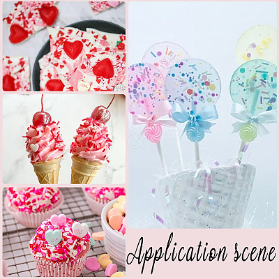 Valentine's Day Lip Handmade Polymer Clay Sprinkles Mix CLAY-SC0001-97B-1