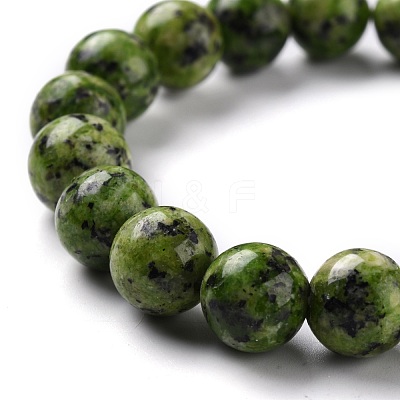 Dyed Natural Jade Beads Stretch Bracelets BJEW-G633-C-1