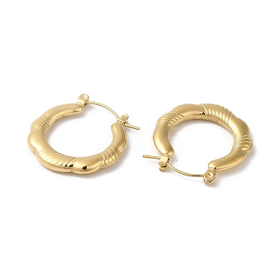 Rack Plating 304 Stainless Hoop Earrings for Women EJEW-Z026-37G-1