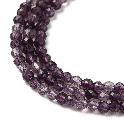 Transparent Glass Beads Strands GLAA-H027-01A-1