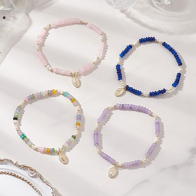 304 Stainless Steel Charm Bracelets BJEW-JB13091-1