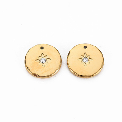 Ion Plating(IP) 304 Stainless Steel Charms X-STAS-N097-091LG-NR-1