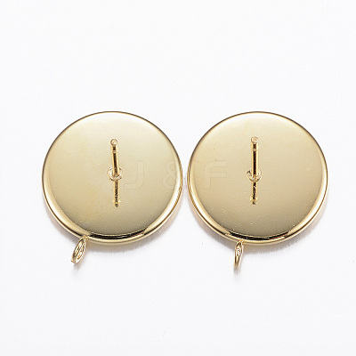 304 Stainless Steel Stud Earring Settings STAS-P166-14-14mm-1