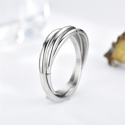 Stainless Steel Trinity Interlocking Finger Rings FS-WG6D755-04-1