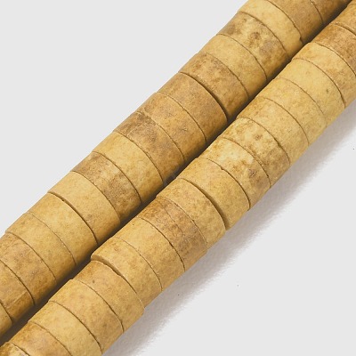 Matte Porcelain Heishi Wheel Beads Strands PR-CBA03B0-03B-1
