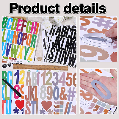 16 Sheets 8 Styles PVC Self-Adhesive Stickers DIY-AR0005-32-1