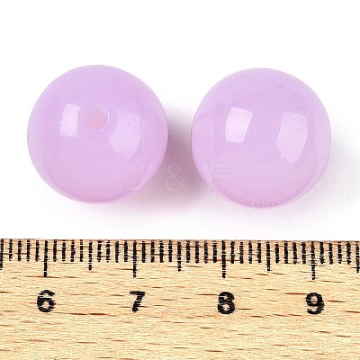 Opaque Acrylic Beads OACR-H038-09-07-1